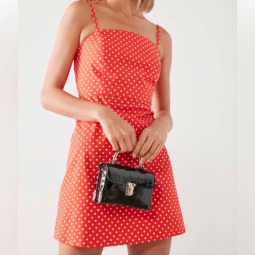 Kimchi Blue Red Polka Dot Mini Dress